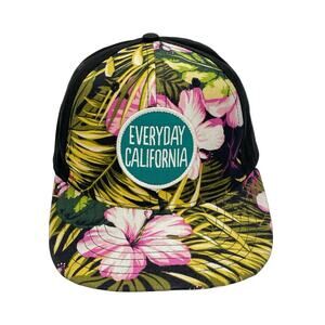 Everyday California Floral Snapback Hat Tropical Hibiscus Adjustable Cap